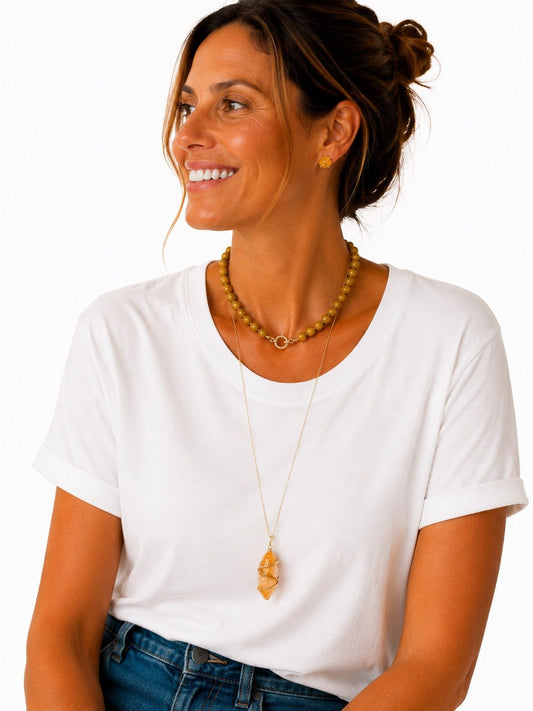 Choker Pedra Natural Moukaita Esferas Raiz Banho Ouro