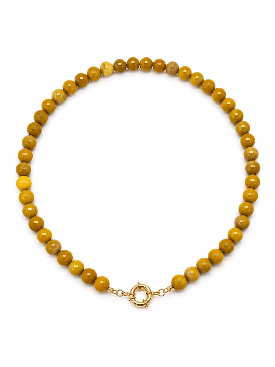 Choker Pedra Natural Moukaita Esferas Raiz Banho Ouro