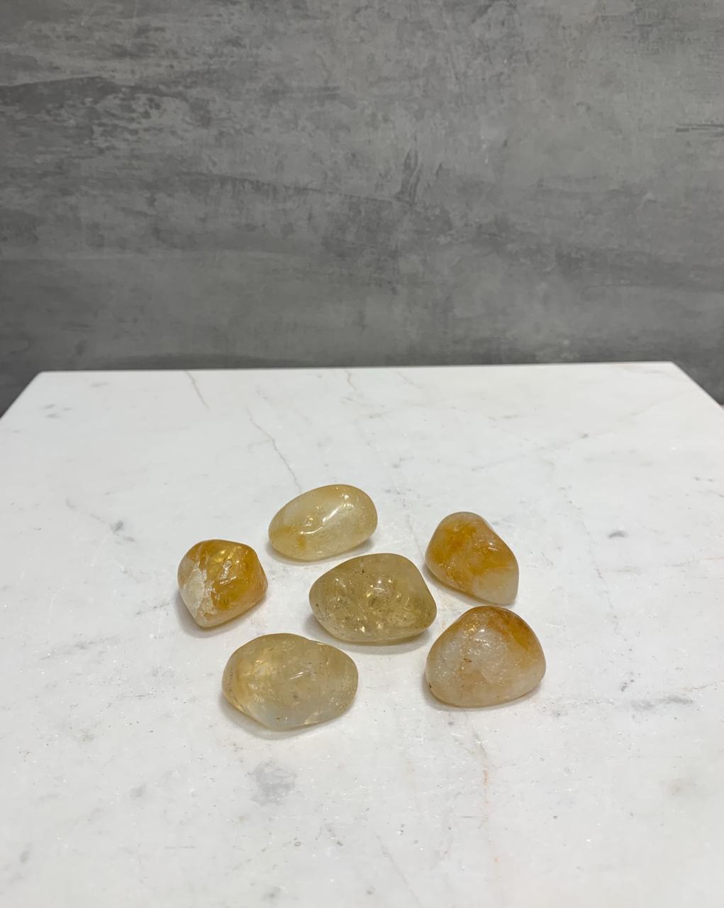 Pedra Citrino Rolado 11 a 14 gramas
