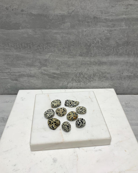 Pedra Dalmata Rolada 6 a 9 gramas