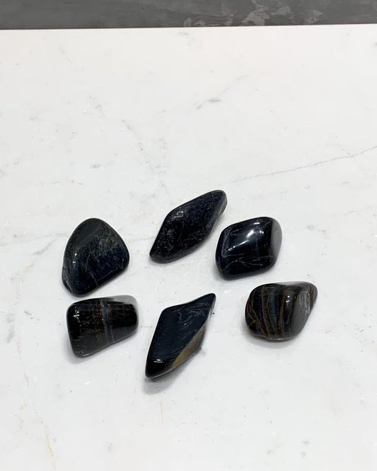 Pedra Olho de Falcão rolado 10 a 14 gramas