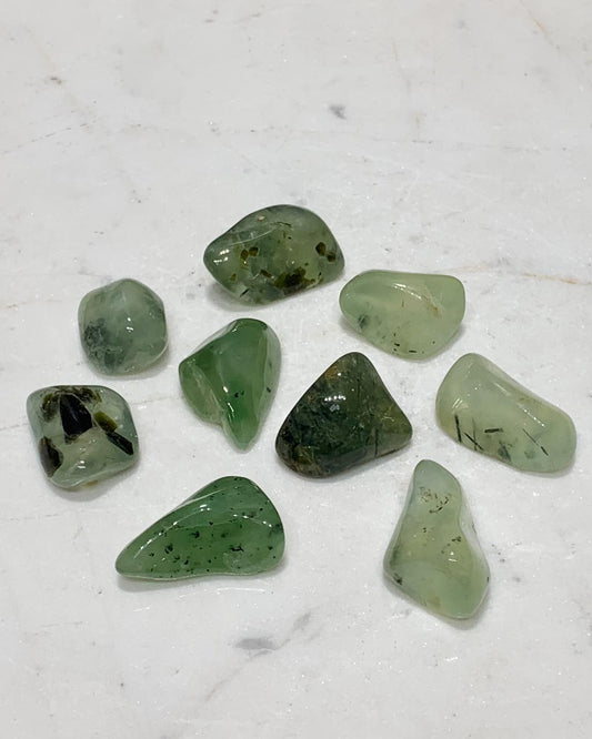 Pedra Phrenita de Mali rolada6 a 8 gramas