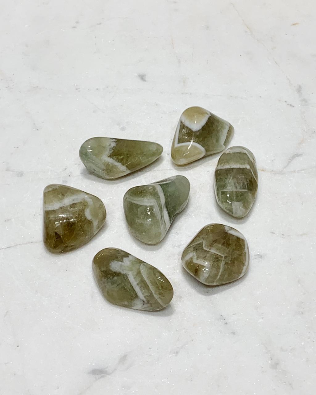 Pedra Prasiolita rolada natural Ametista verde Amegreen 8 a 11 gramas