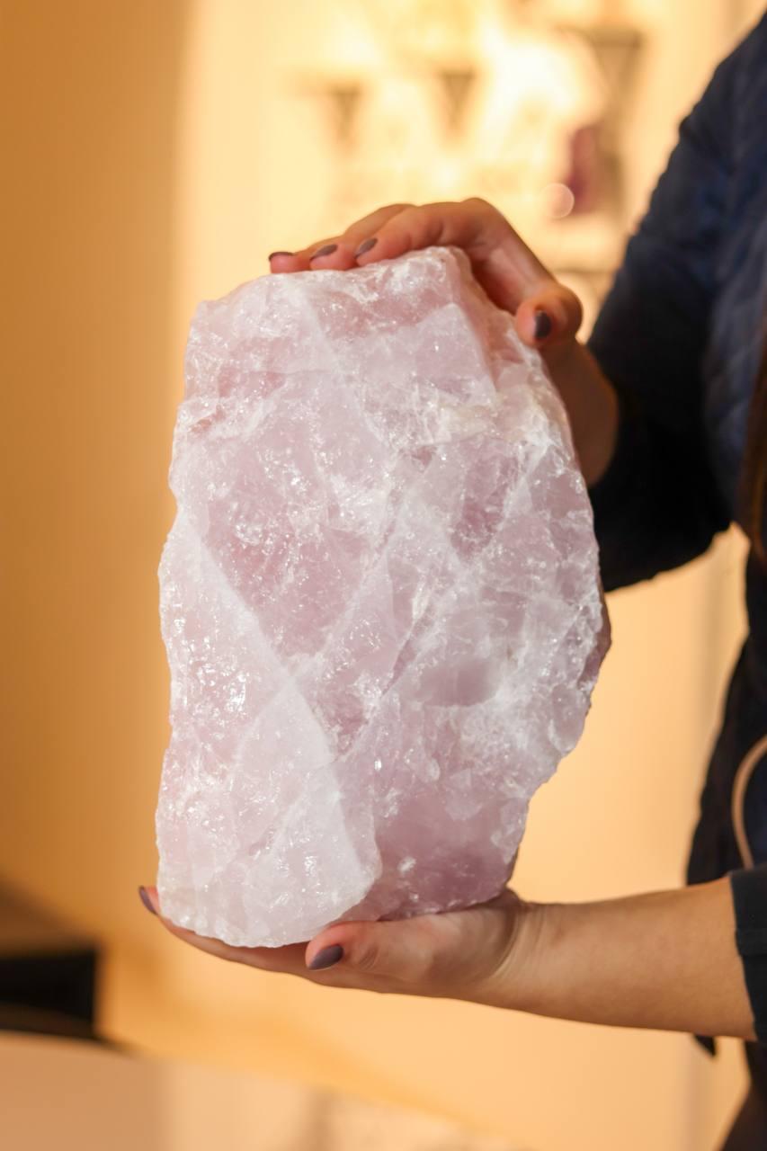Pedra Quartzo Rosa Bruta 10,940 Kg aprox.