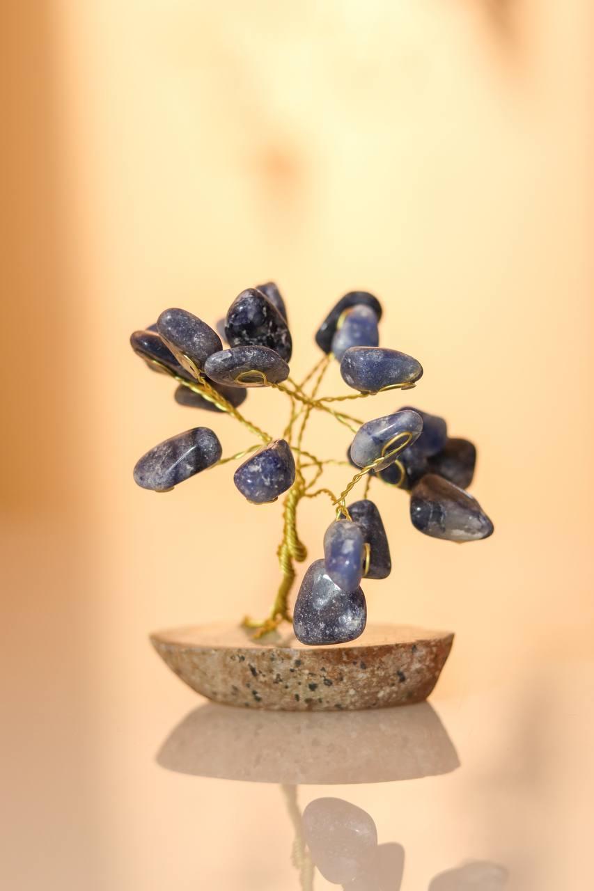 Árvore Pedra Quartzo Azul mini