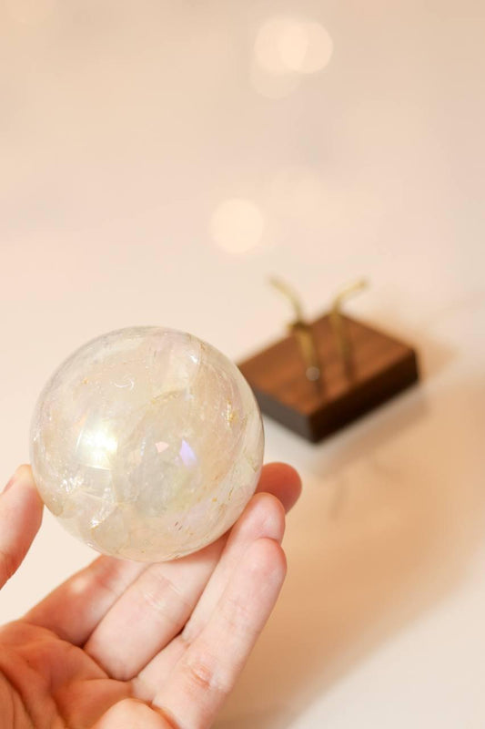 Bola Cristal de Quartzo Perolizado 5,5 cm