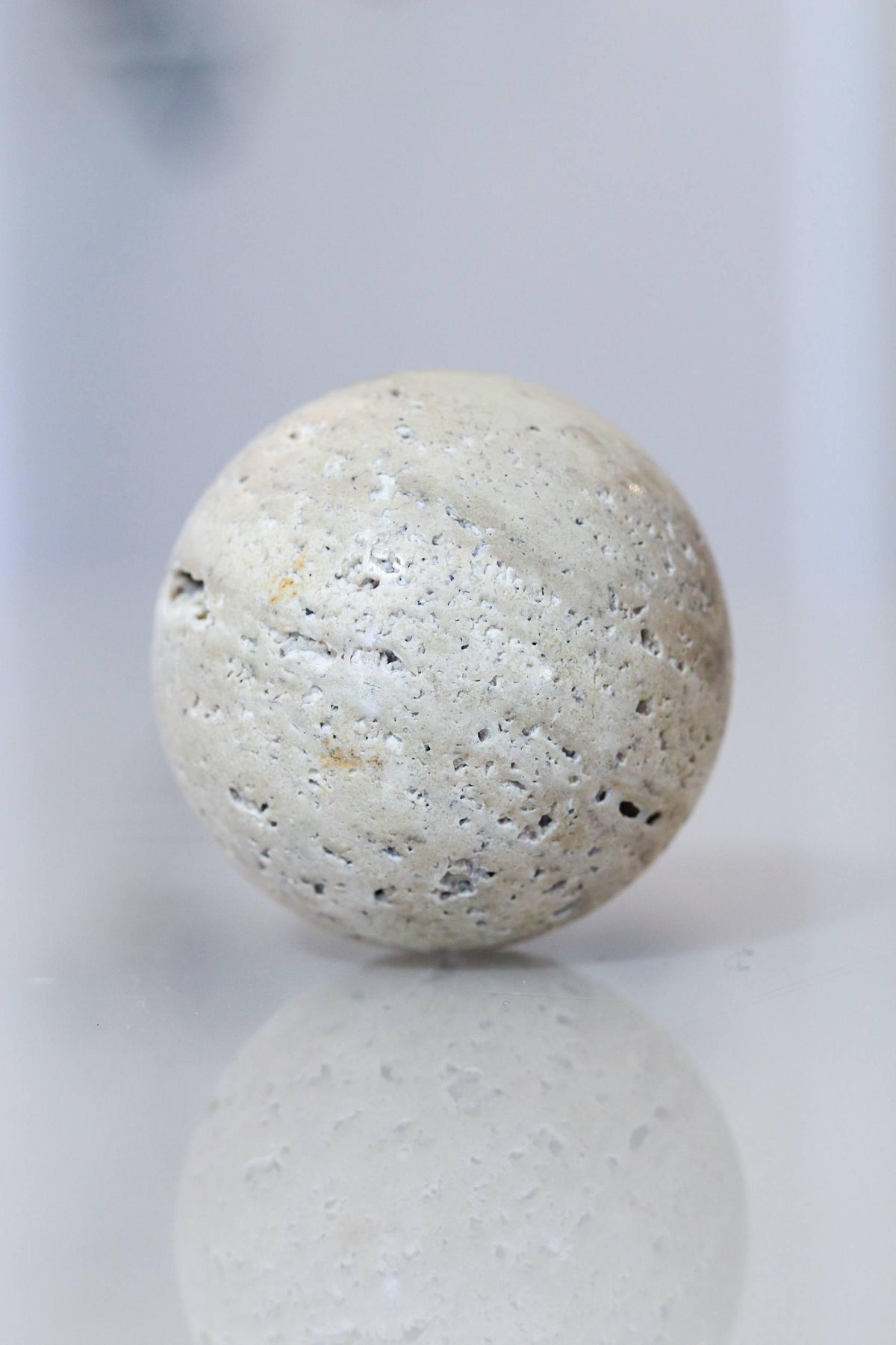 Bola Marmore Travertino Pequena