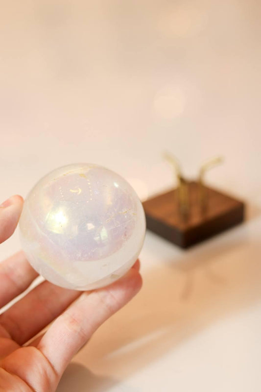 Bola Cristal de Quartzo Perolizado 5,0 cm
