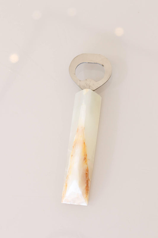 Abridor de Garrafa Ônix Branco