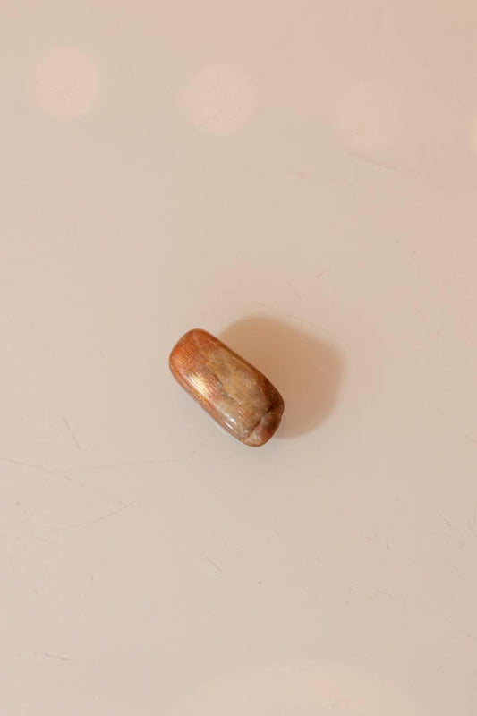 Pedra Feldspato Dourado e Vermelho Rolado