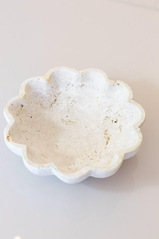 Bowl Esculpido Marmore Travertino