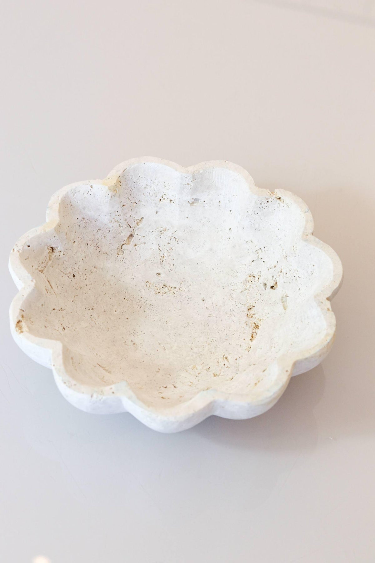 Bowl Esculpido Marmore Travertino