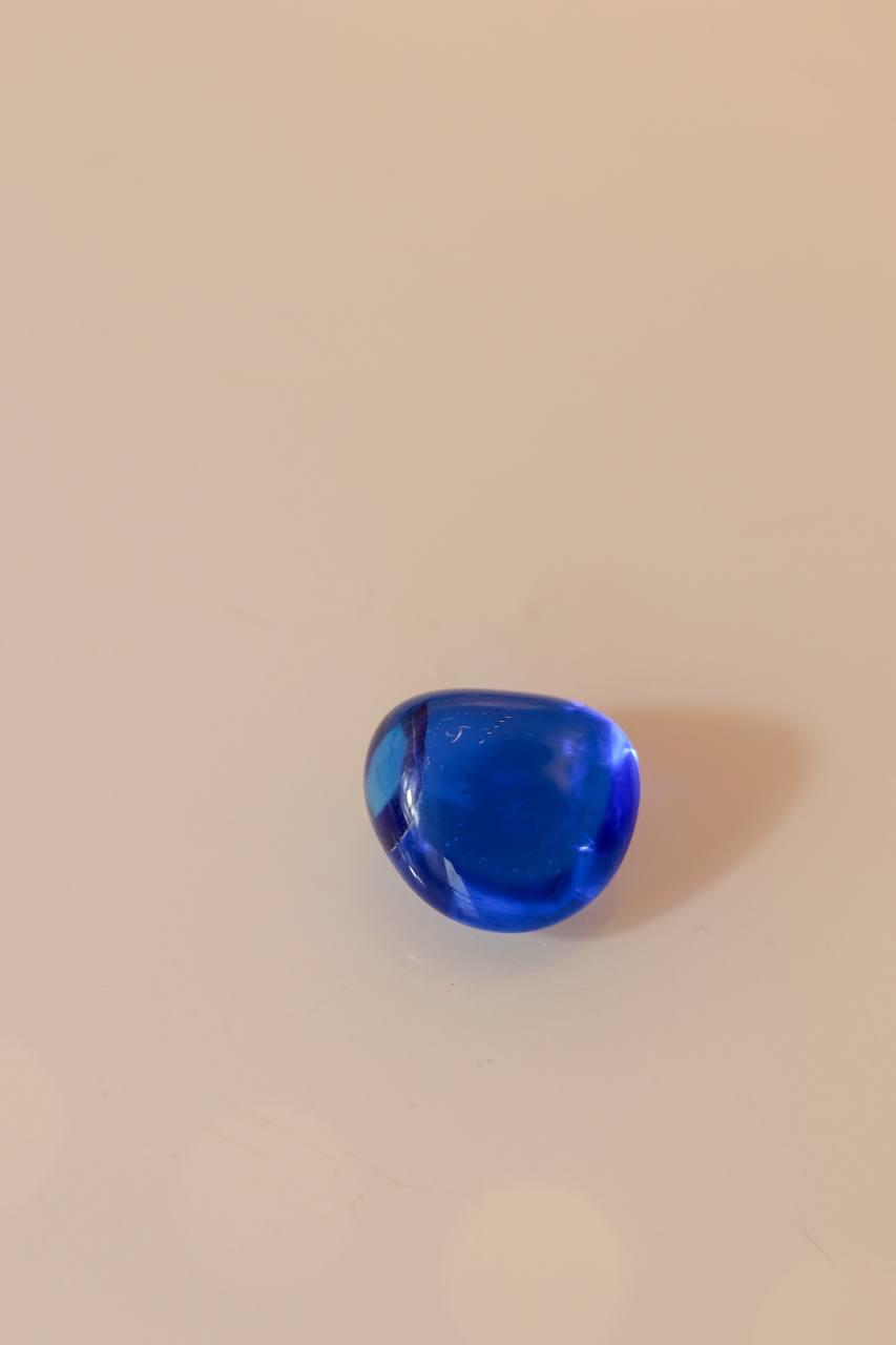Pedra Obsidiana Azul Rolada 10 a 13 gramas