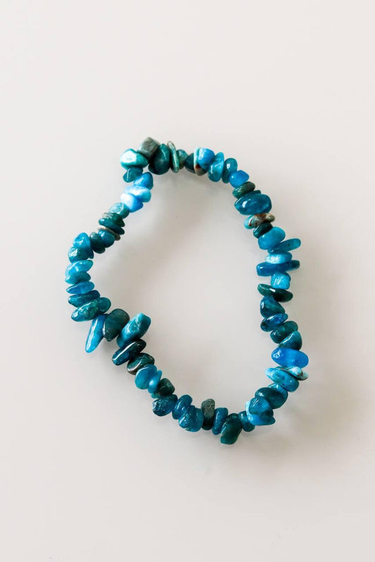 Pulseira Cascalho Apatita