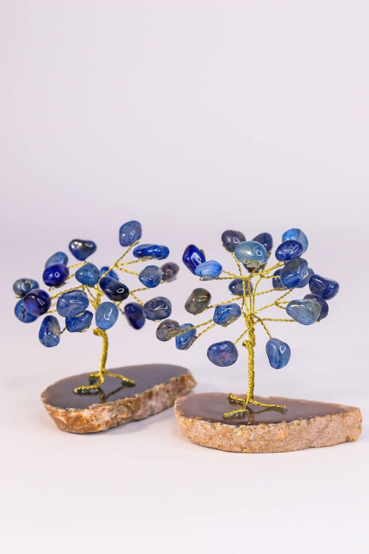 Árvore pedra Ágata azul mini