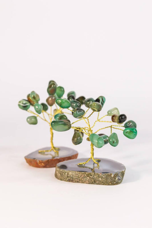 Arvore Pedra Ágata Verde mini