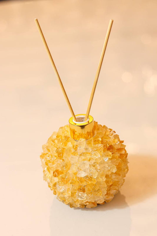 Difusor Citrino Banho Ouro