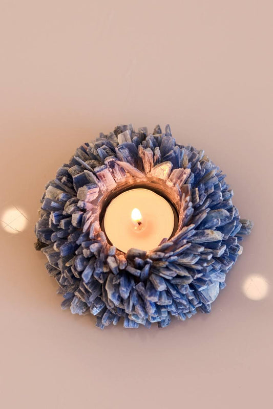 Porta Vela Cianita Azul