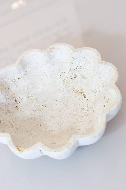 Bowl Esculpido Marmore Travertino