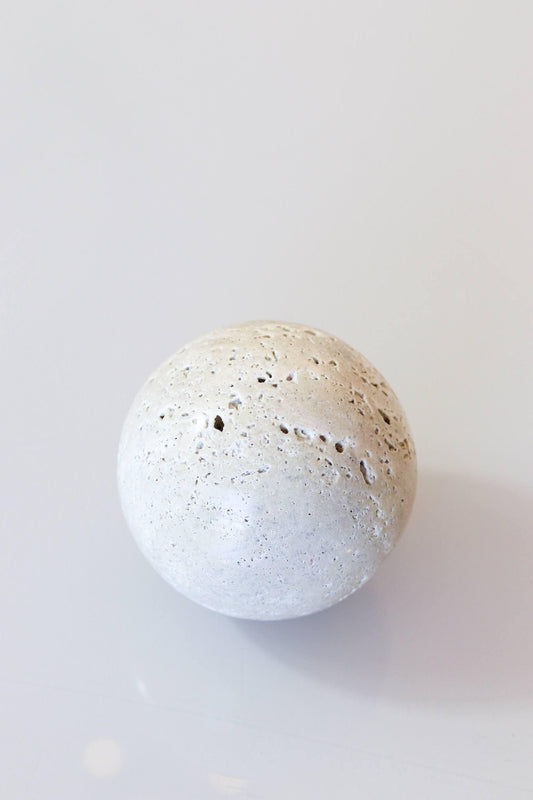 Bola Marmore Travertino Pequena