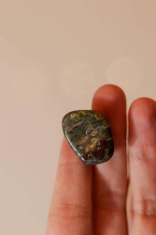 Pedra Jaspe Pele de Dragão Rolado 13 a 16 gramas