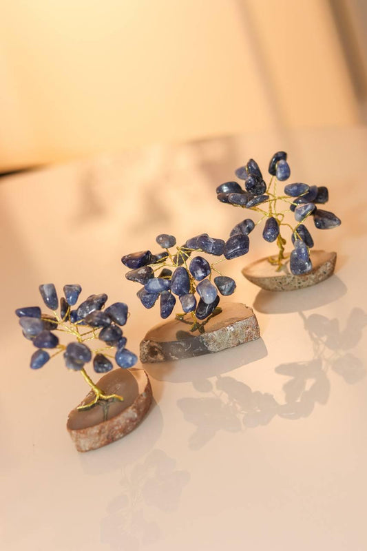 Árvore Pedra Quartzo Azul mini