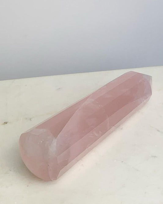 Bastão Voguel Massageador de Quartzo Rosa 145 gramas