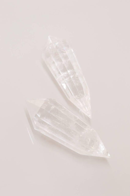 Bastão Vogel Cristal de Quartzo 12 Facetas 104 a 130 gramas