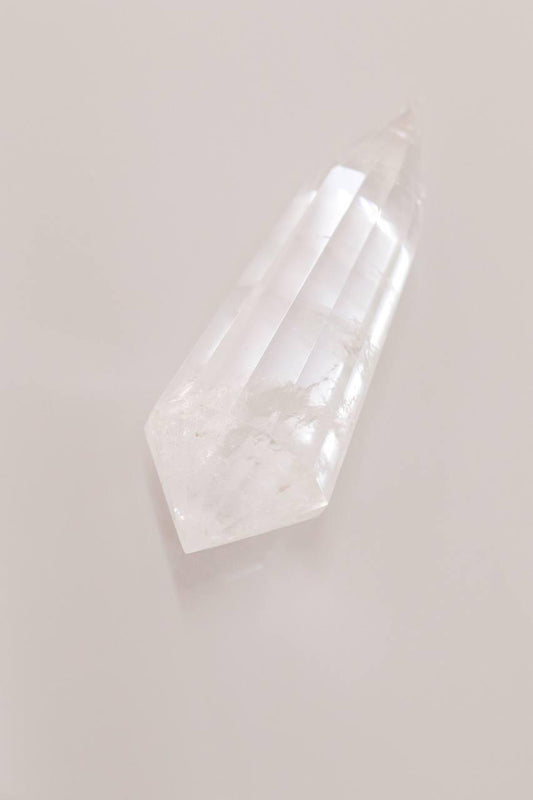 Bastão Vogel Cristal de Quartzo 12 Facetas 104 a 130 gramas