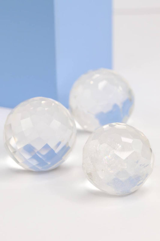 Bola Facetada Cristal de Quartzo 4,0 a 4,4 cm aprox.