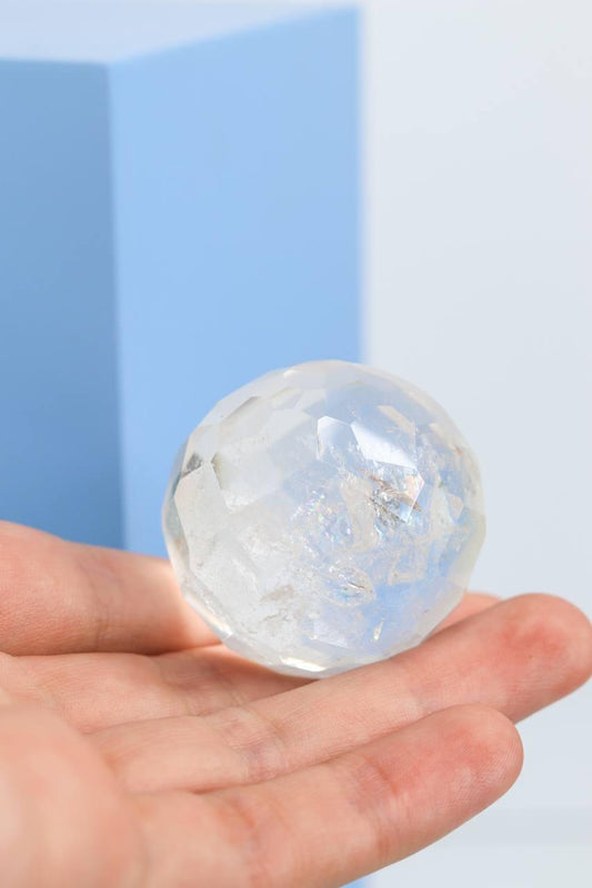 Bola Facetada Cristal de Quartzo 4,0 a 4,4 cm aprox.