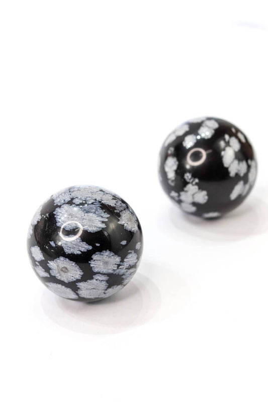 Bola Obsidiana Flocos de Neve 140 a 152 gramas aprox.