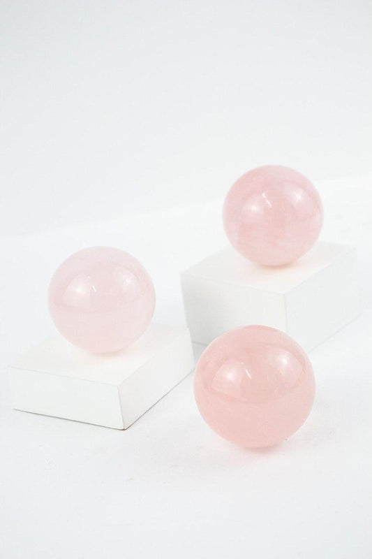 Bola Quartzo Rosa 81 a 95 gramas