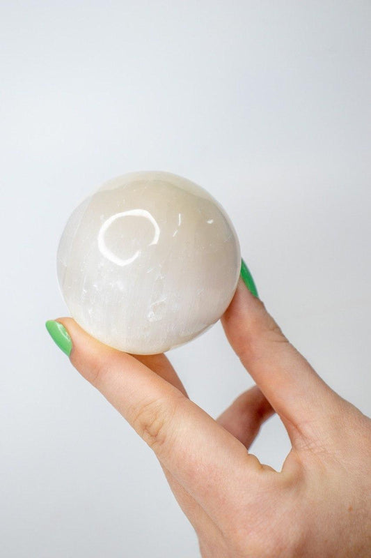 Bola Selenita Branca 4,5 centímetros
