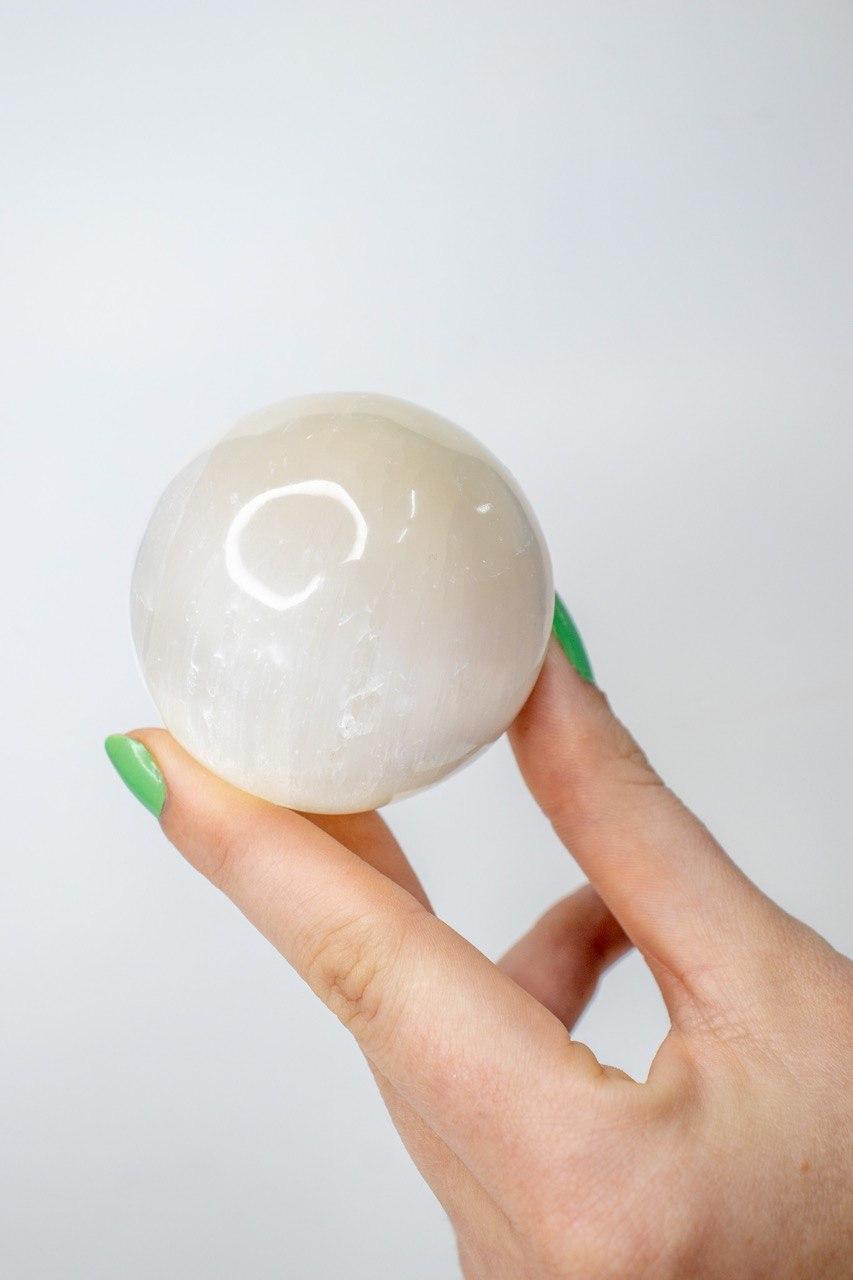 Bola Selenita Branca 4,5 centímetros