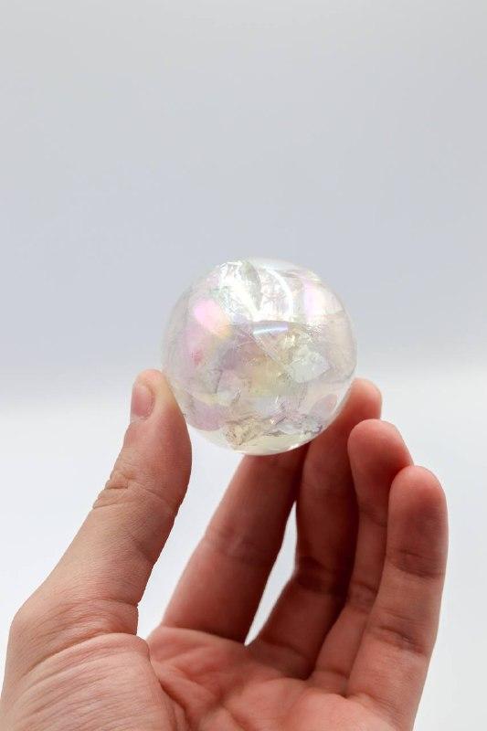 Bola Cristal de Quartzo Perolizado 4,2 a 5,0 cm diâmetro