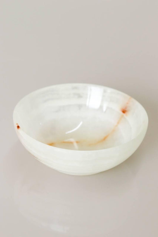 Bowl Ônix Branco 10 cm aprox.