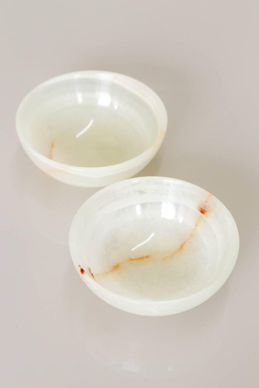 Bowl Ônix Branco 10 cm aprox.