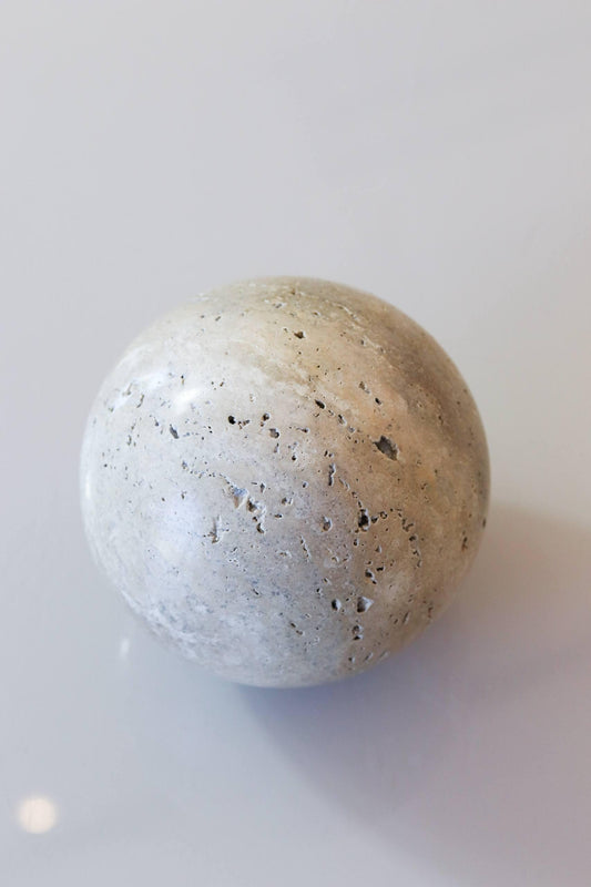 Bola Marmore Travertino Grande