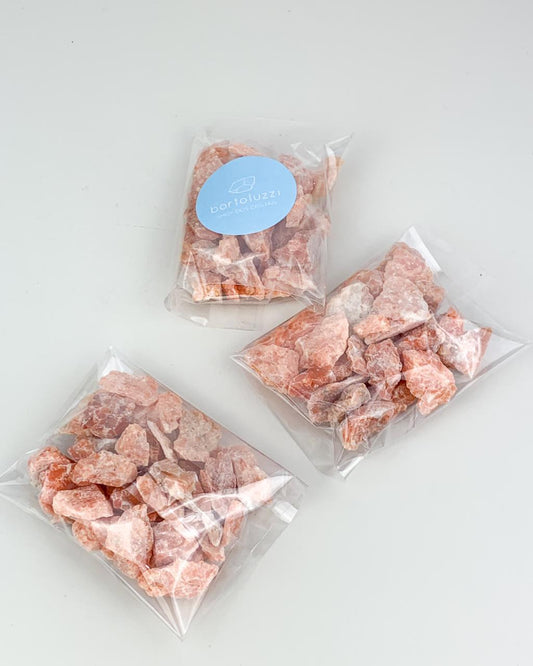 Kit Calcita Laranja Cascalho Bruto 100 gramas