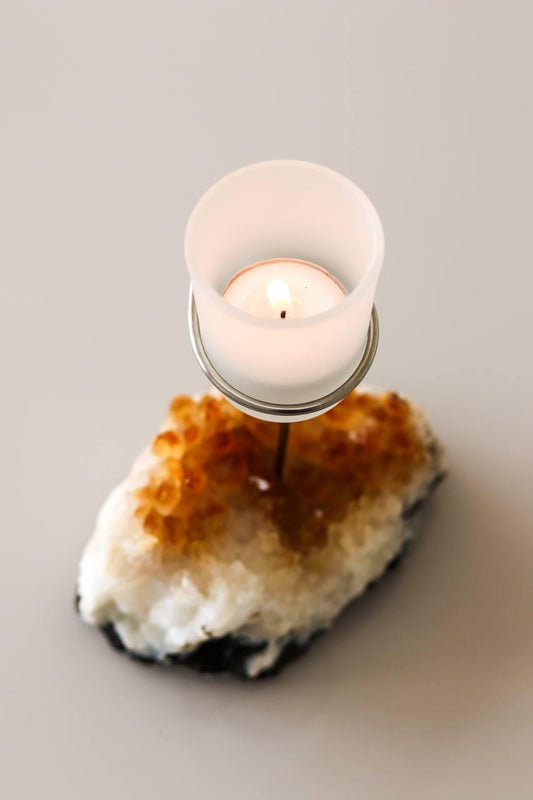 Candelabro Drusa de Citrino