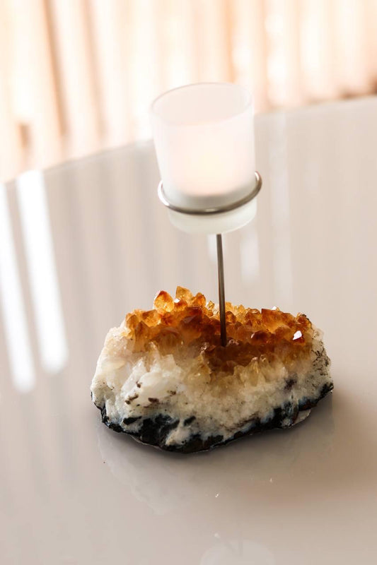 Candelabro Drusa de Citrino