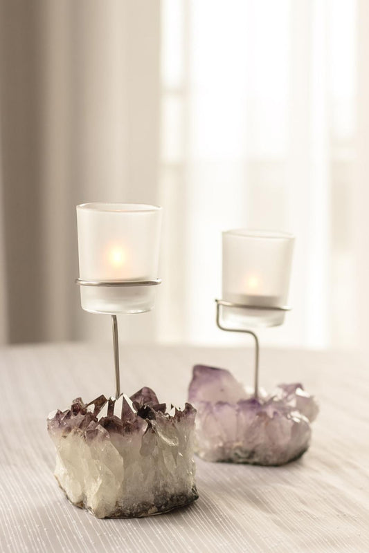 Candelabro Drusa de Ametista