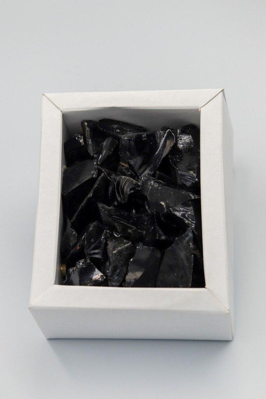 Obsidiana Preta Cascalho Bruto Box