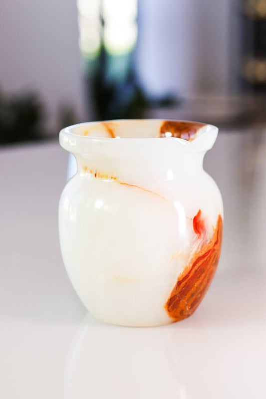 Vaso Ônix Branco 534 Gramas