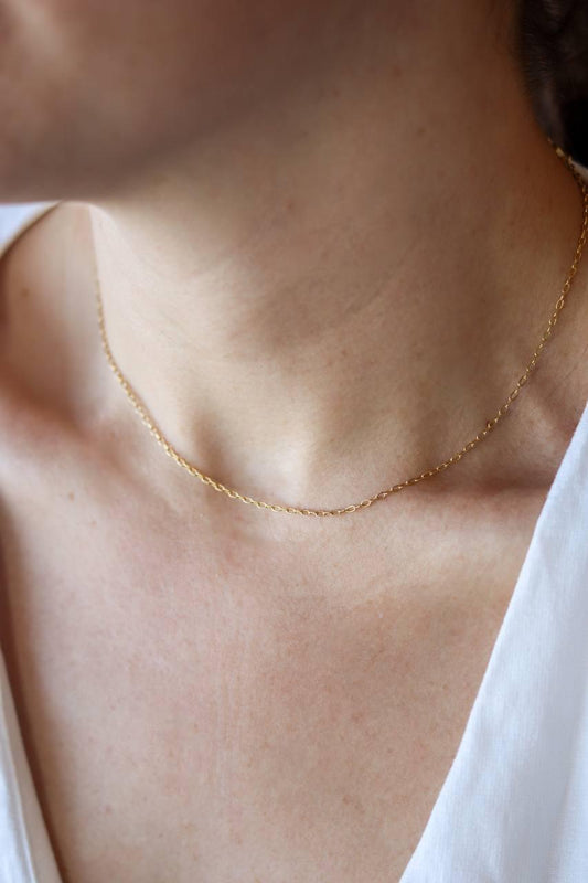 Colar Diamantado Banho Ouro