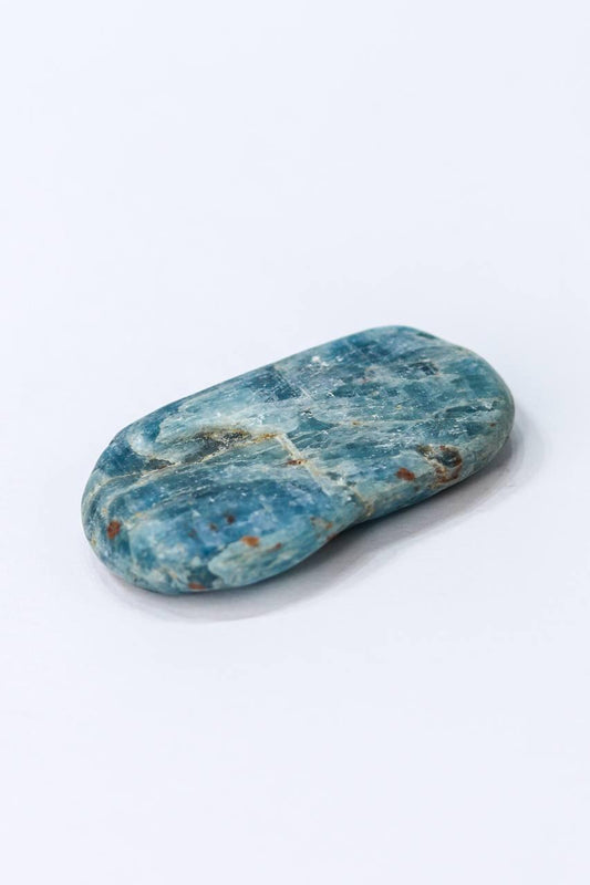 Pedra Cianita Azul Rolada  22 a 30 gramas