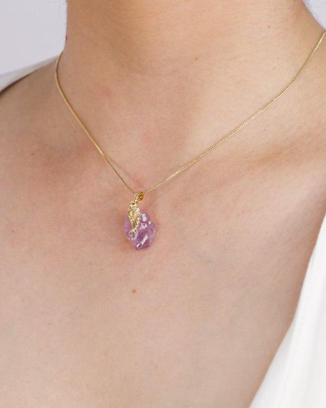 Colar Transformar Ametista Banho Ouro