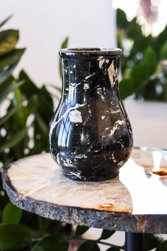 Vaso de Ônix Preto