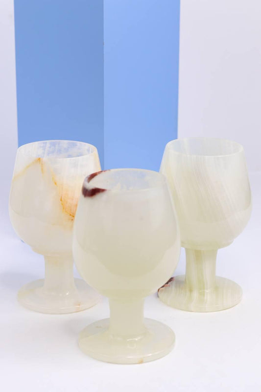 Taça de Onix Branco